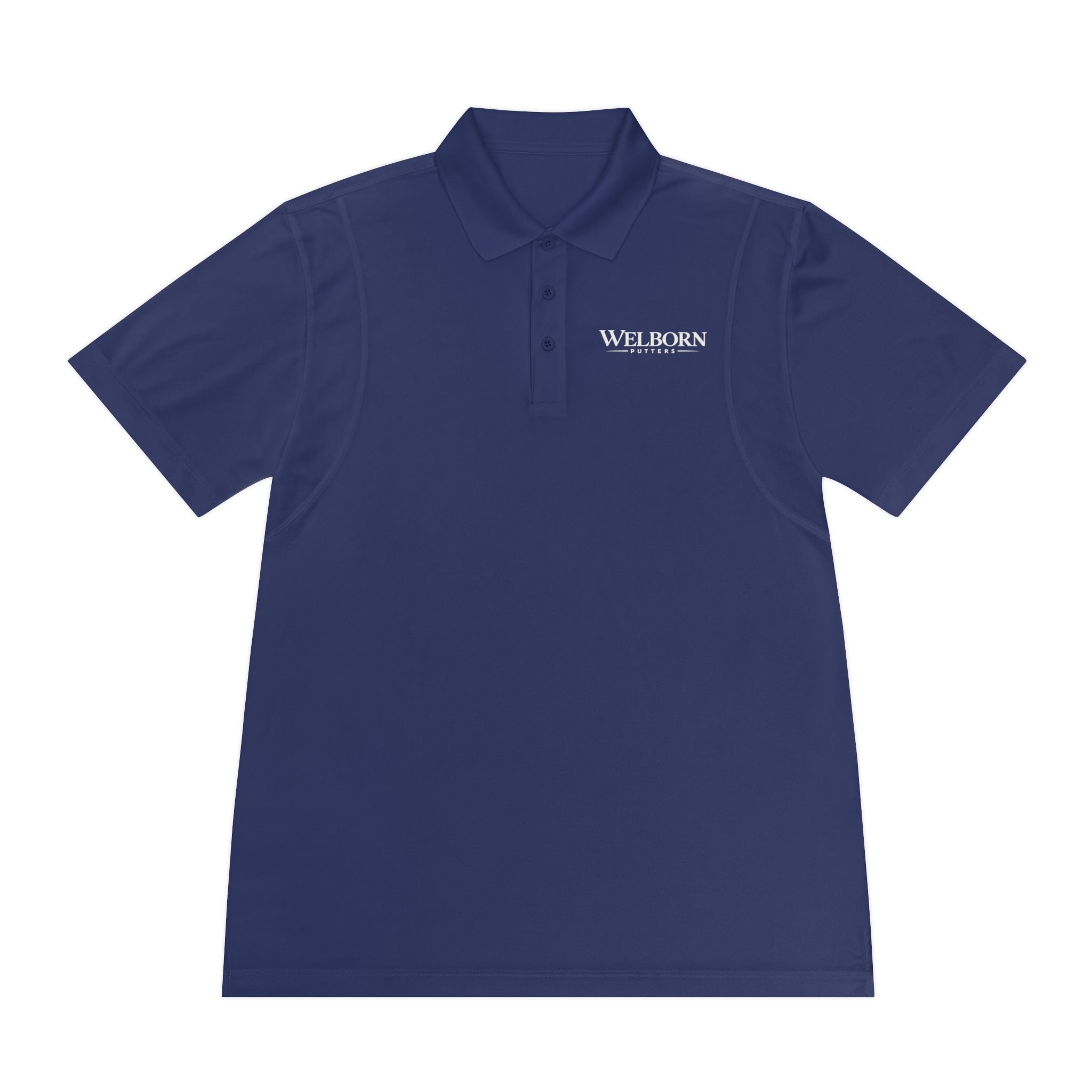 Polo Shirt — 'Welborn' Logo Front & Small Skull Back Athletic Golf Polo