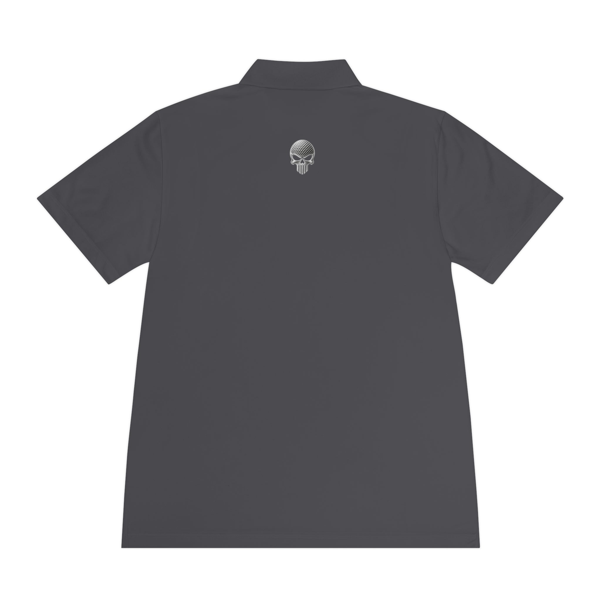 Polo Shirt — 'Welborn' Logo Front & Small Skull Back Athletic Golf Polo