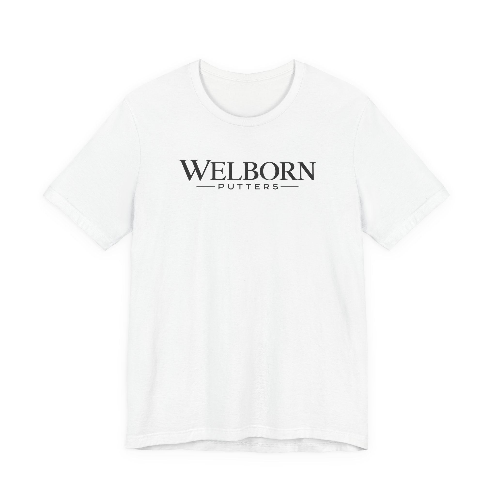 Welborn Putters Golf Skull Tee — Matthew 27:33 Back Graphic Short Sleeve Shirt