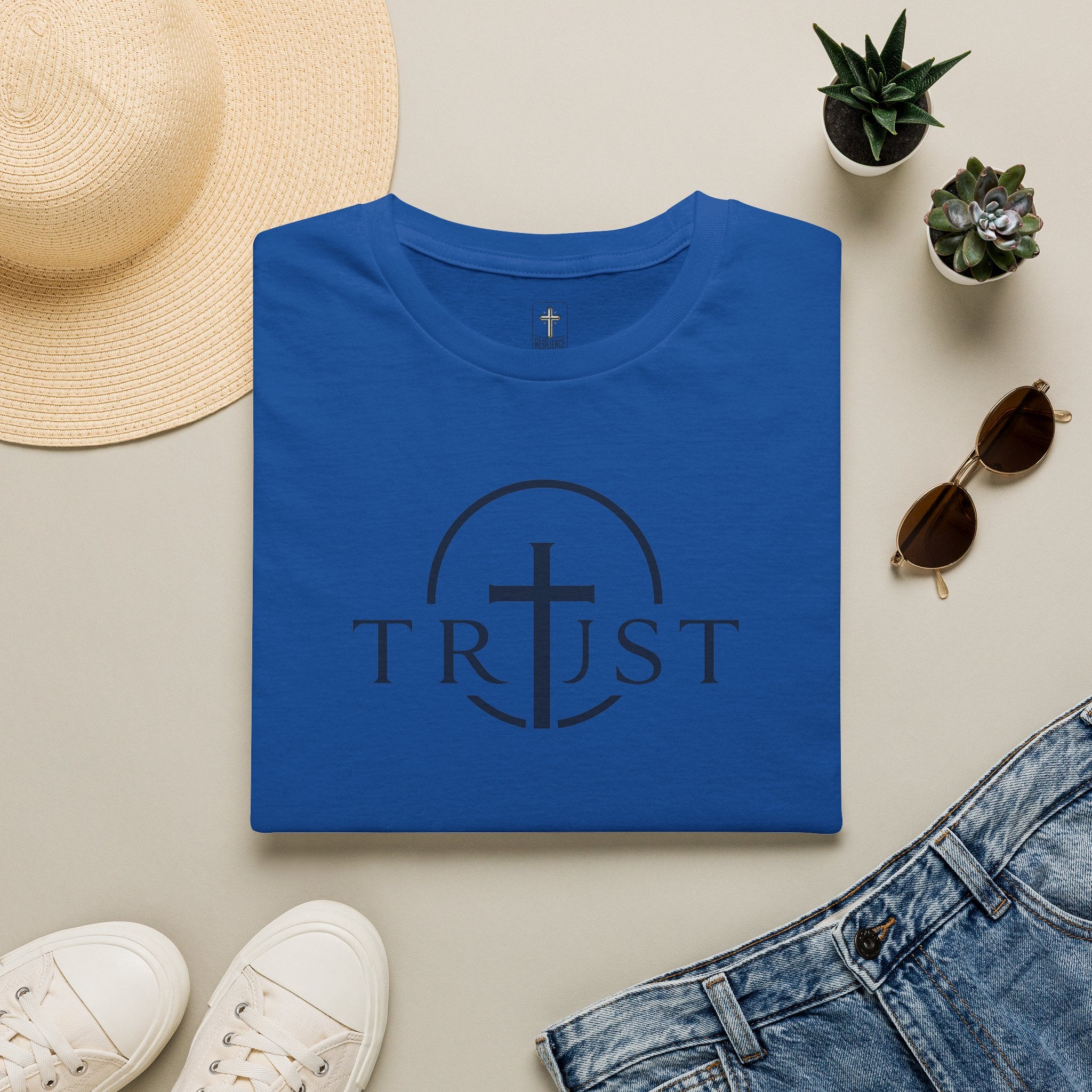 Trust Cross T-Shirt — Faith Christian Graphic Tee