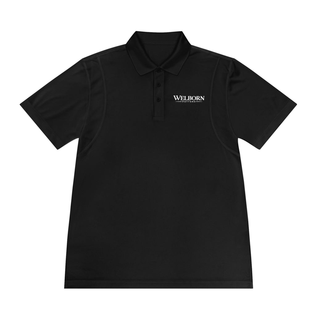 Polo Shirt — 'Welborn' Logo Front & Small Skull Back Athletic Golf Polo