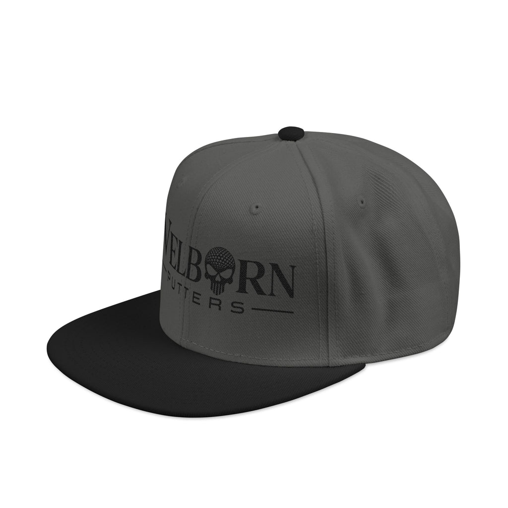 Embroidered Skull Snapback Hat – Urban Baseball Cap with Black Visor