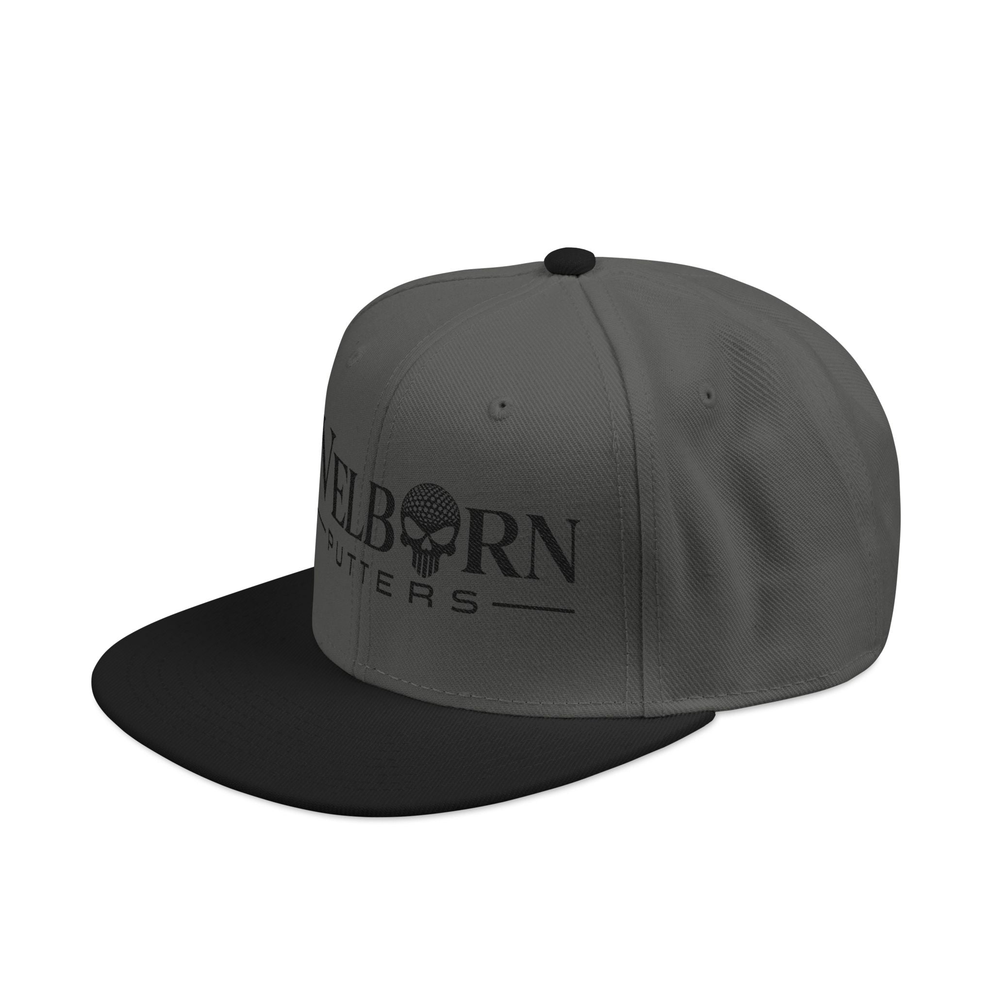 Embroidered Skull Snapback Hat – Urban Baseball Cap with Black Visor