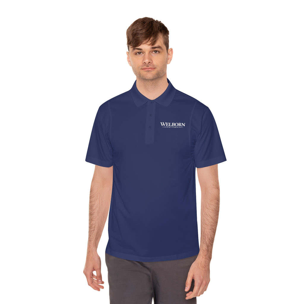 Polo Shirt — 'Welborn' Logo Front & Small Skull Back Athletic Golf Polo