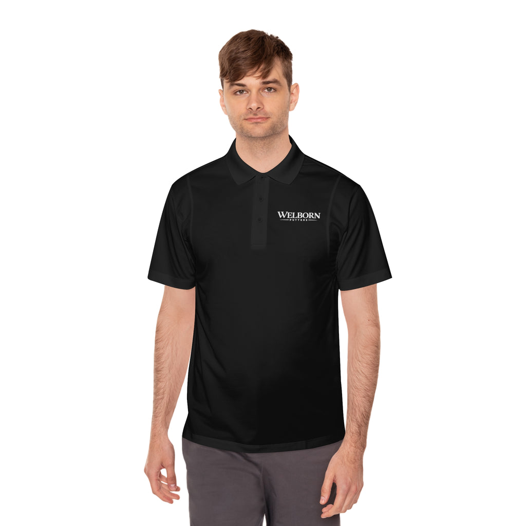 Polo Shirt — 'Welborn' Logo Front & Small Skull Back Athletic Golf Polo