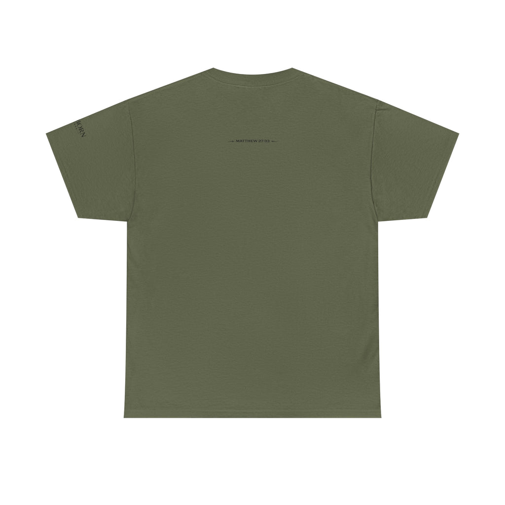 Skull Chest Tee — Minimal Skull Graphic White T-Shirt