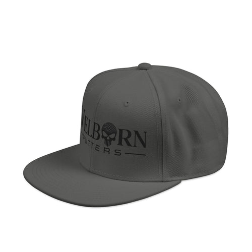 Embroidered Skull Snapback Hat – Urban Baseball Cap with Black Visor