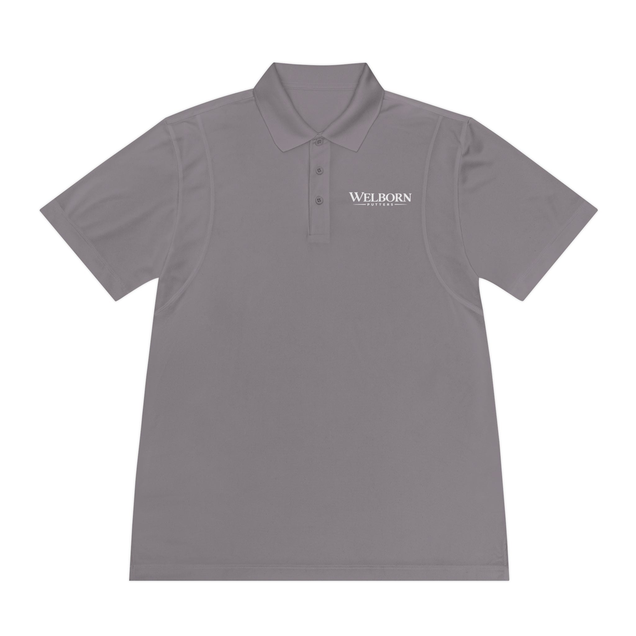 Polo Shirt — 'Welborn' Logo Front & Small Skull Back Athletic Golf Polo