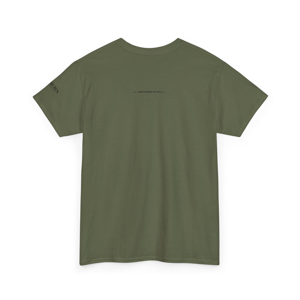 Skull Chest Tee — Minimal Skull Graphic White T-Shirt