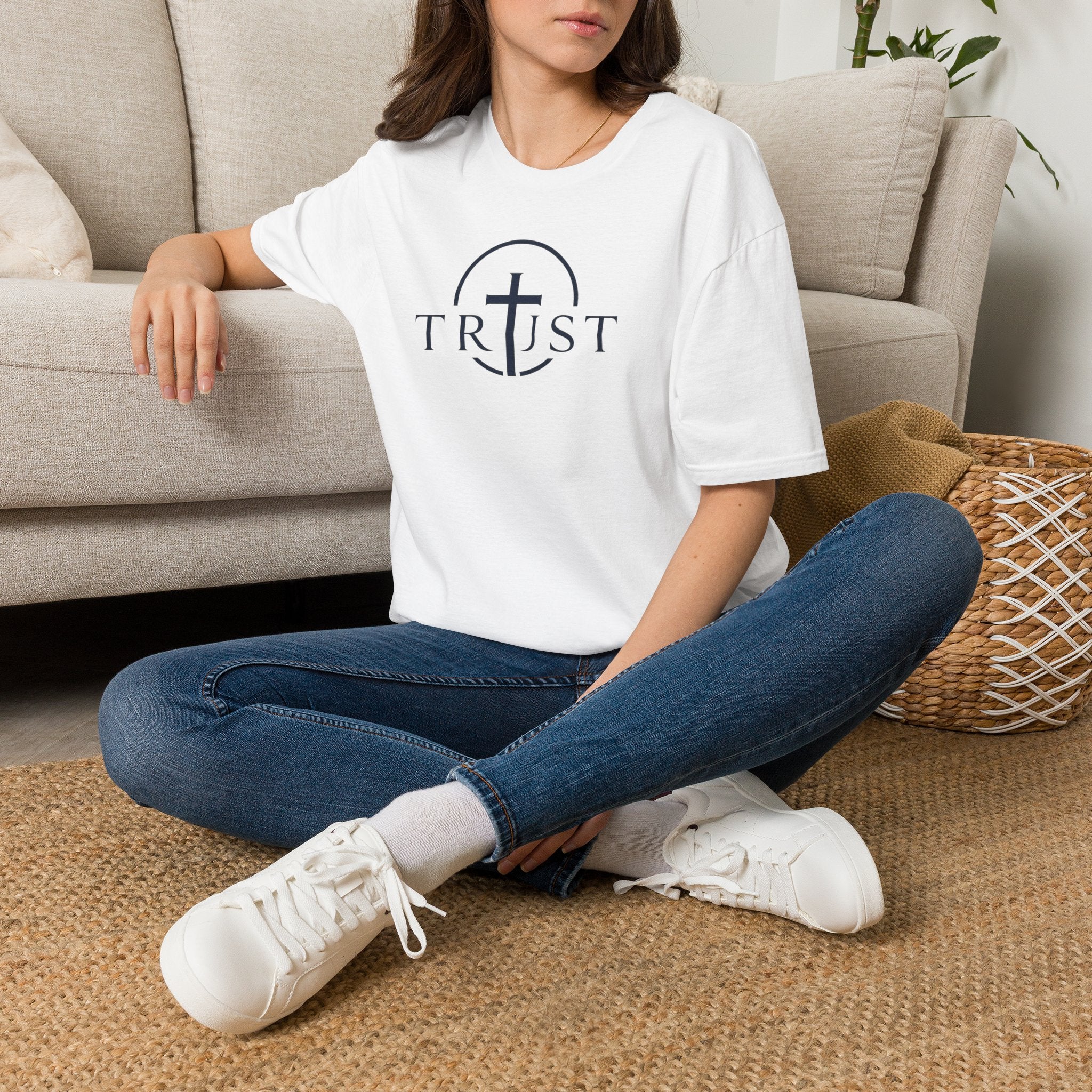 Trust Cross T-Shirt — Faith Christian Graphic Tee
