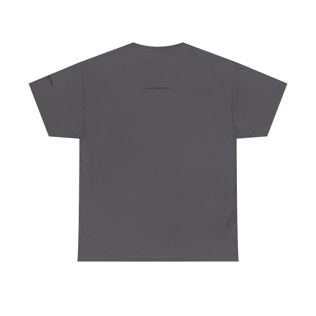 Skull Chest Tee — Minimal Skull Graphic White T-Shirt