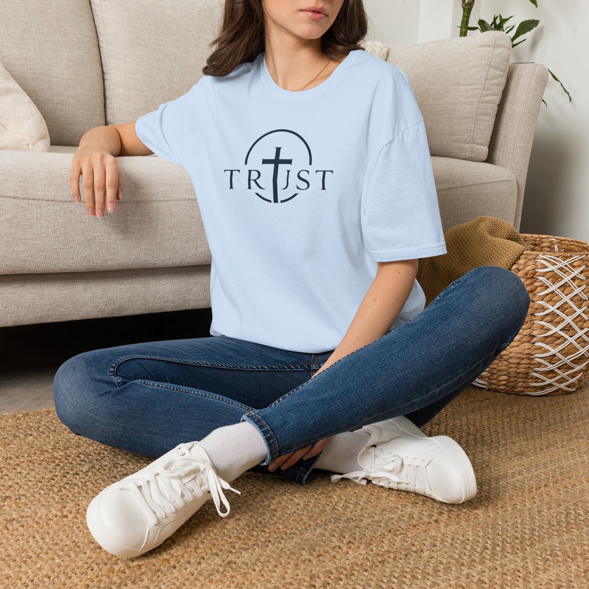 Trust Cross T-Shirt — Faith Christian Graphic Tee