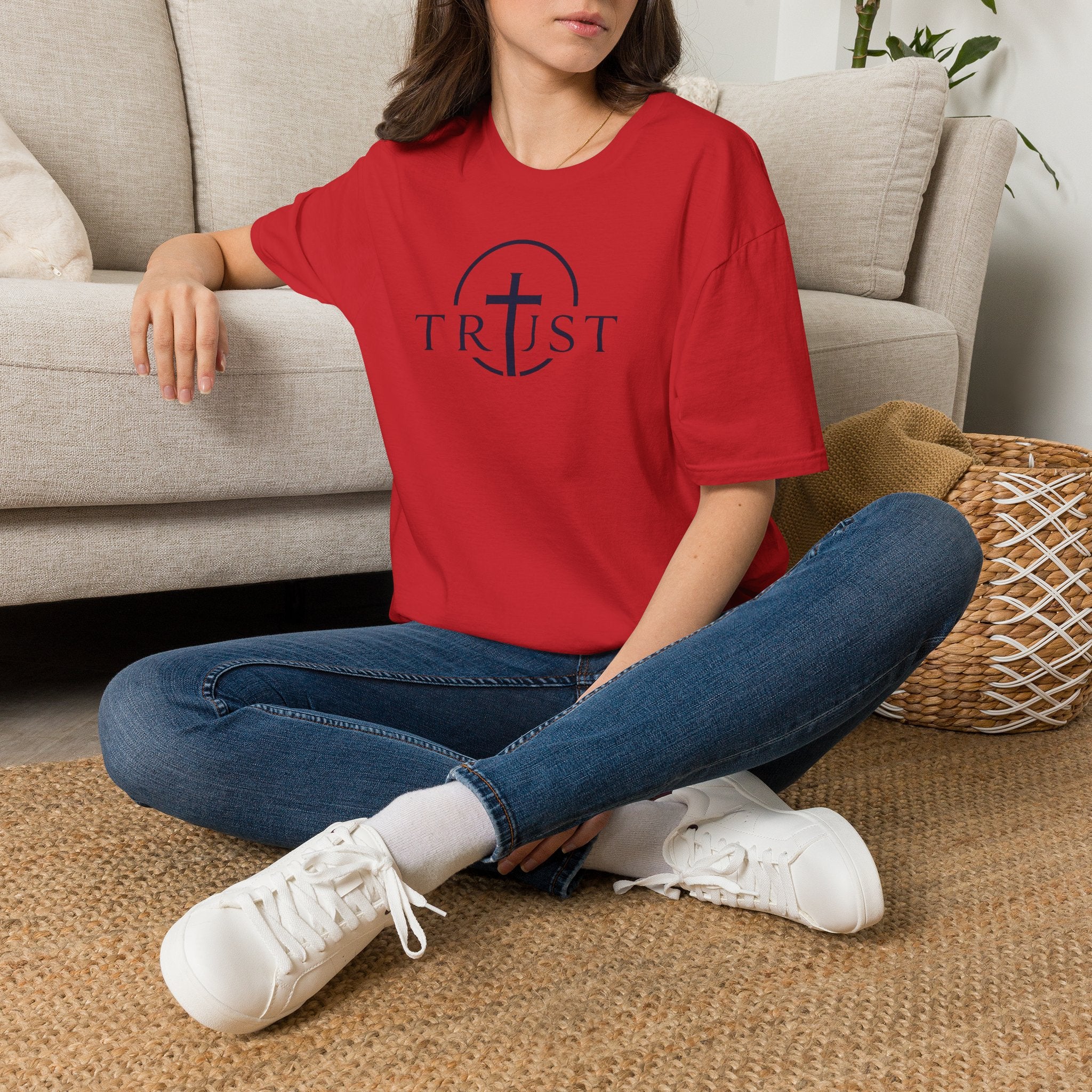 Trust Cross T-Shirt — Faith Christian Graphic Tee