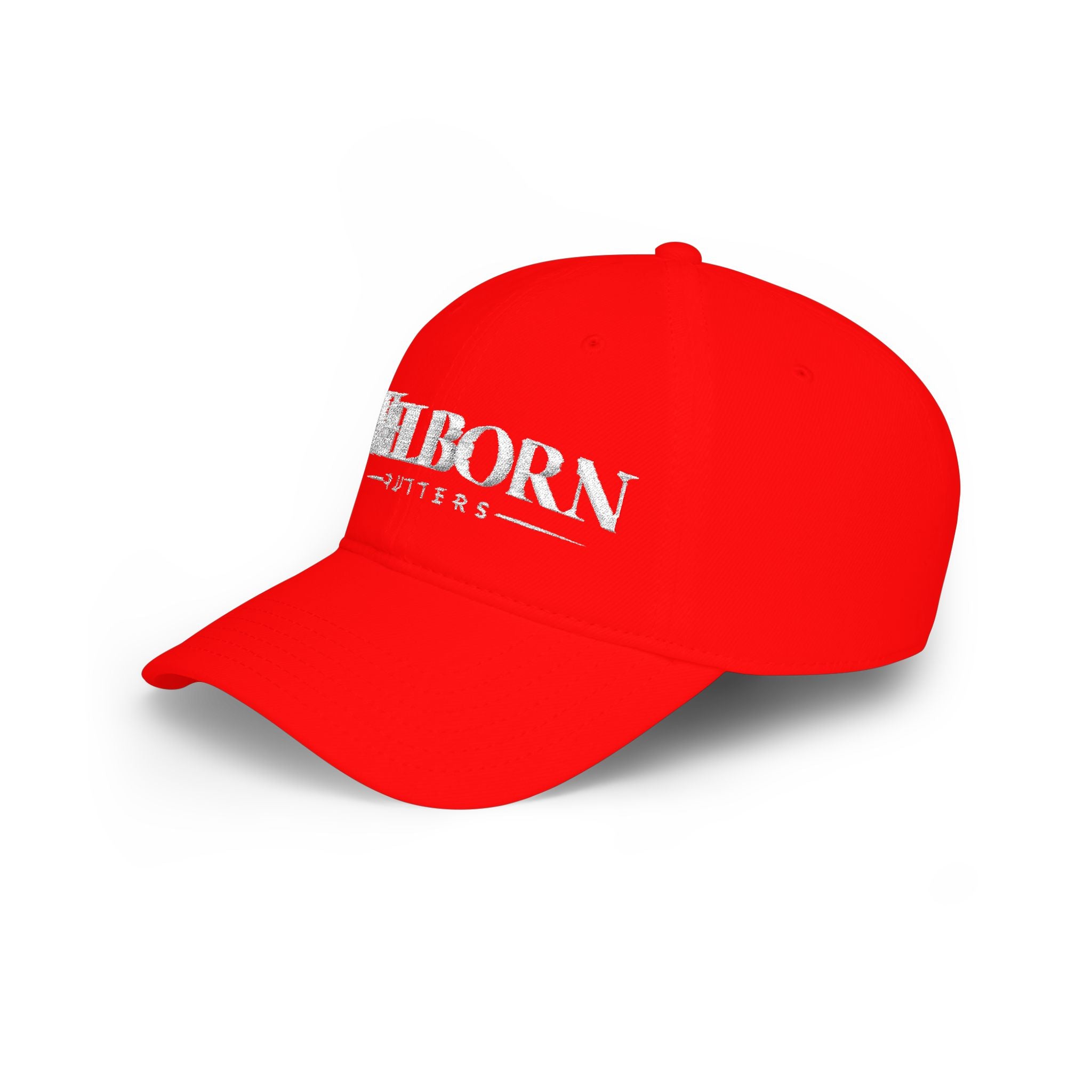 Welborn Embroidered Baseball Cap — Low Profile Red Hat