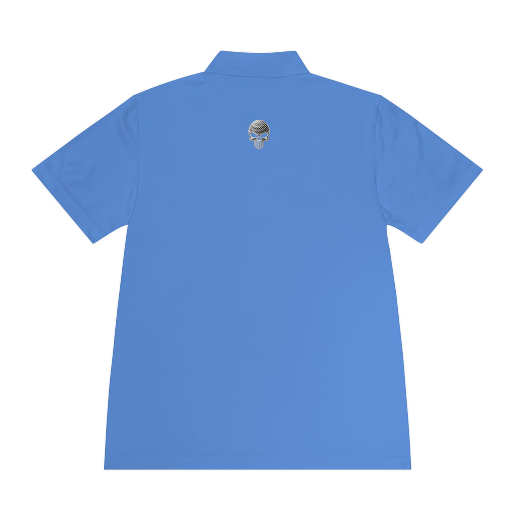 Polo Shirt — 'Welborn' Logo Front & Small Skull Back Athletic Golf Polo
