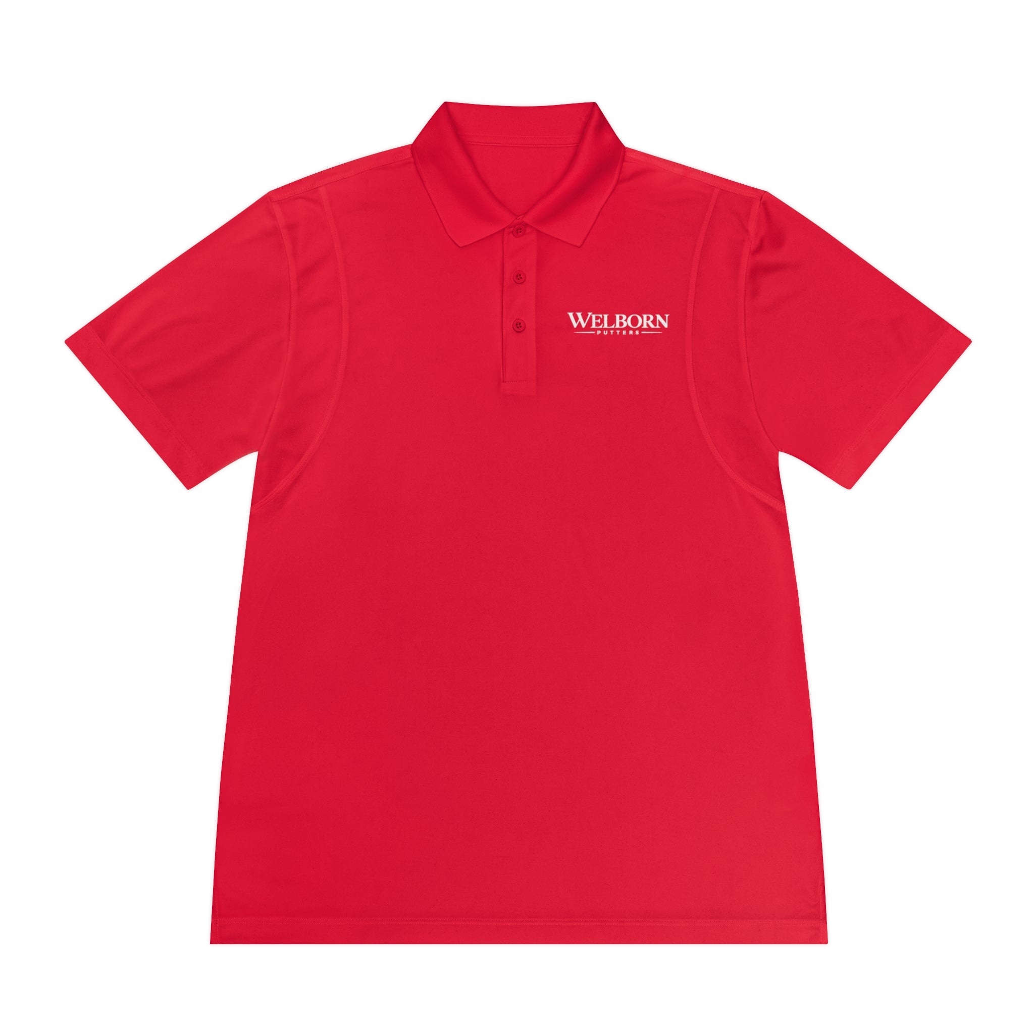 Polo Shirt — 'Welborn' Logo Front & Small Skull Back Athletic Golf Polo