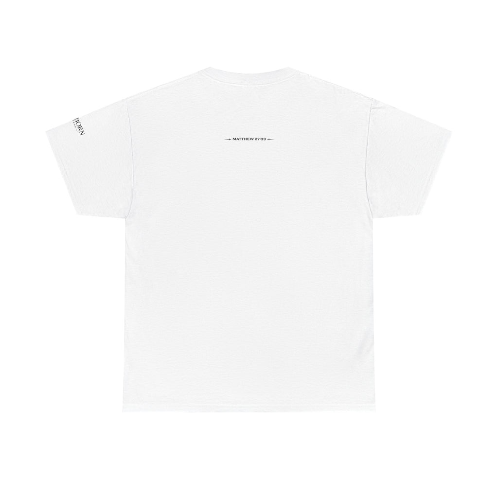 Skull Chest Tee — Minimal Skull Graphic White T-Shirt