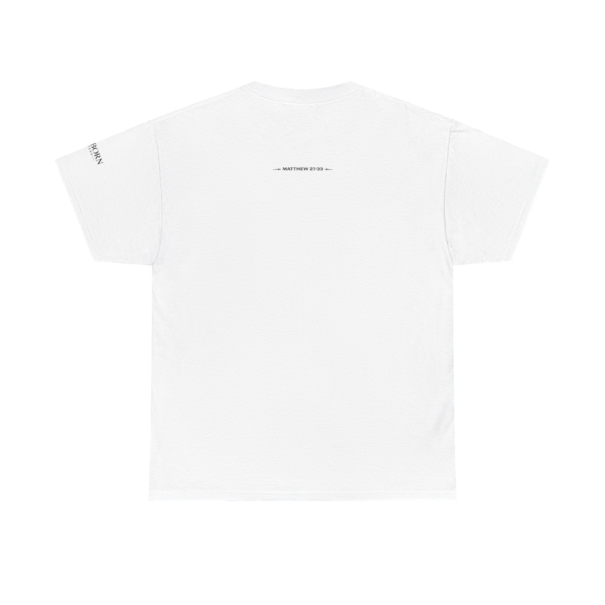 Skull Chest Tee — Minimal Skull Graphic White T-Shirt