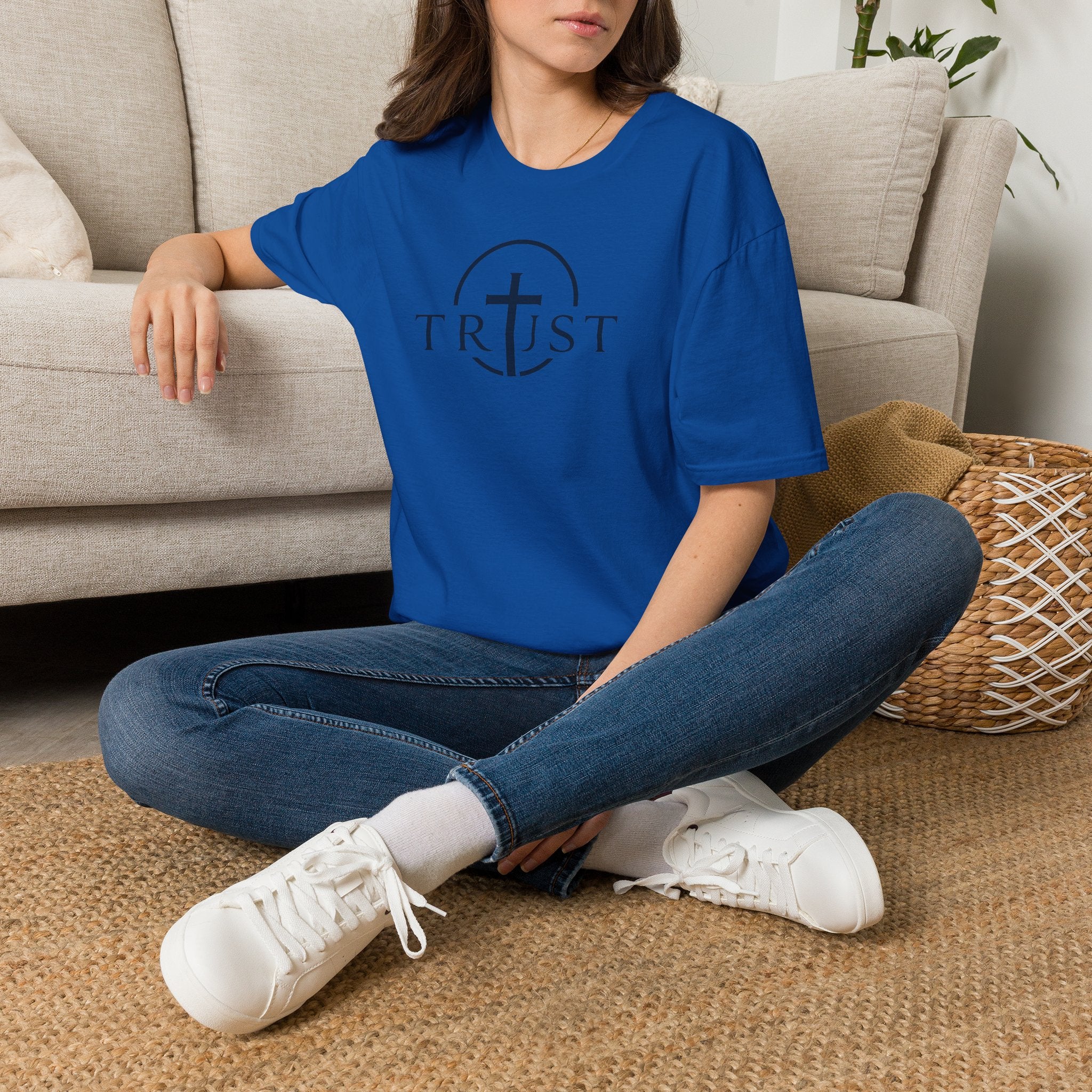 Trust Cross T-Shirt — Faith Christian Graphic Tee