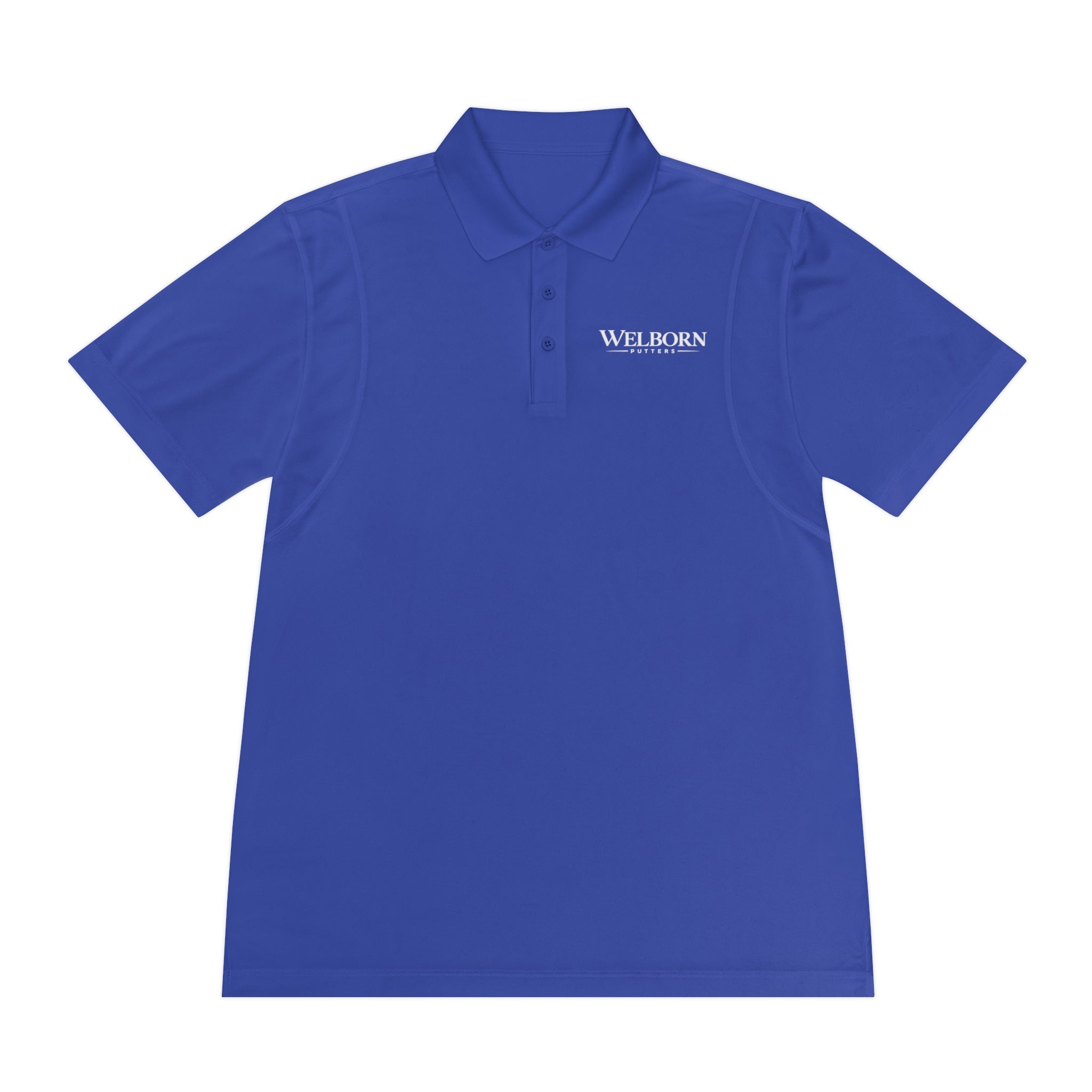 Polo Shirt — 'Welborn' Logo Front & Small Skull Back Athletic Golf Polo