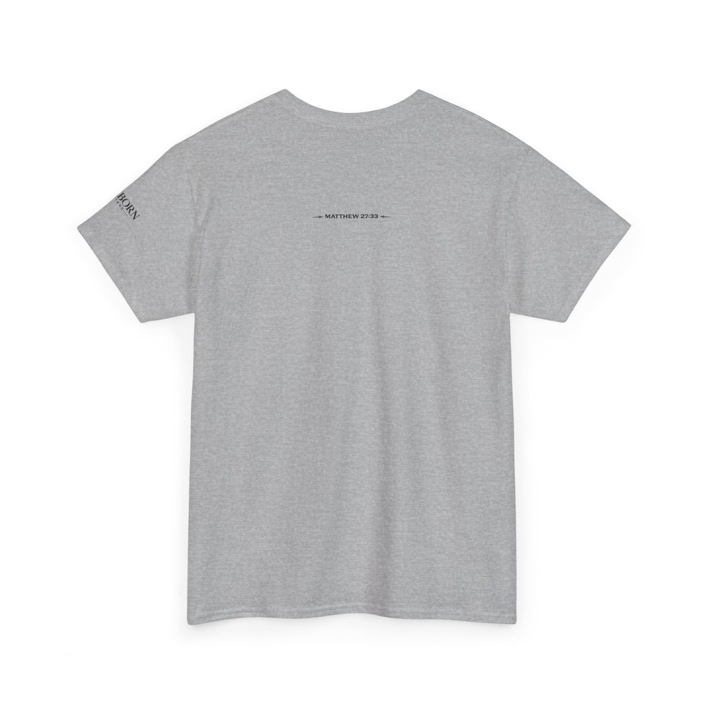 Skull Chest Tee — Minimal Skull Graphic White T-Shirt