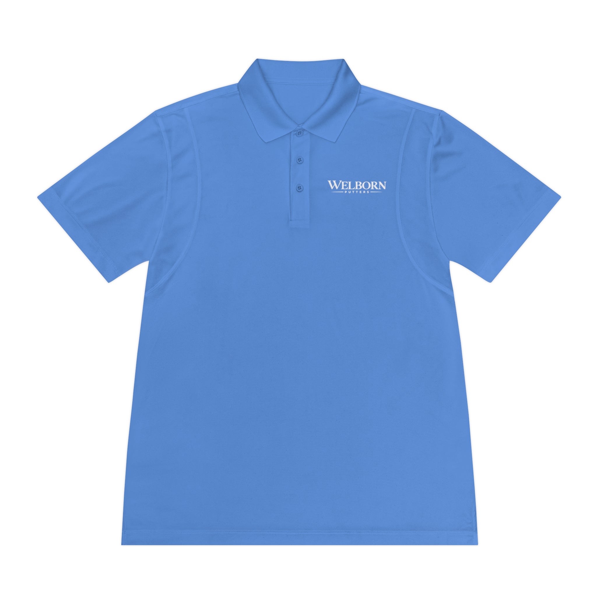 Polo Shirt — 'Welborn' Logo Front & Small Skull Back Athletic Golf Polo