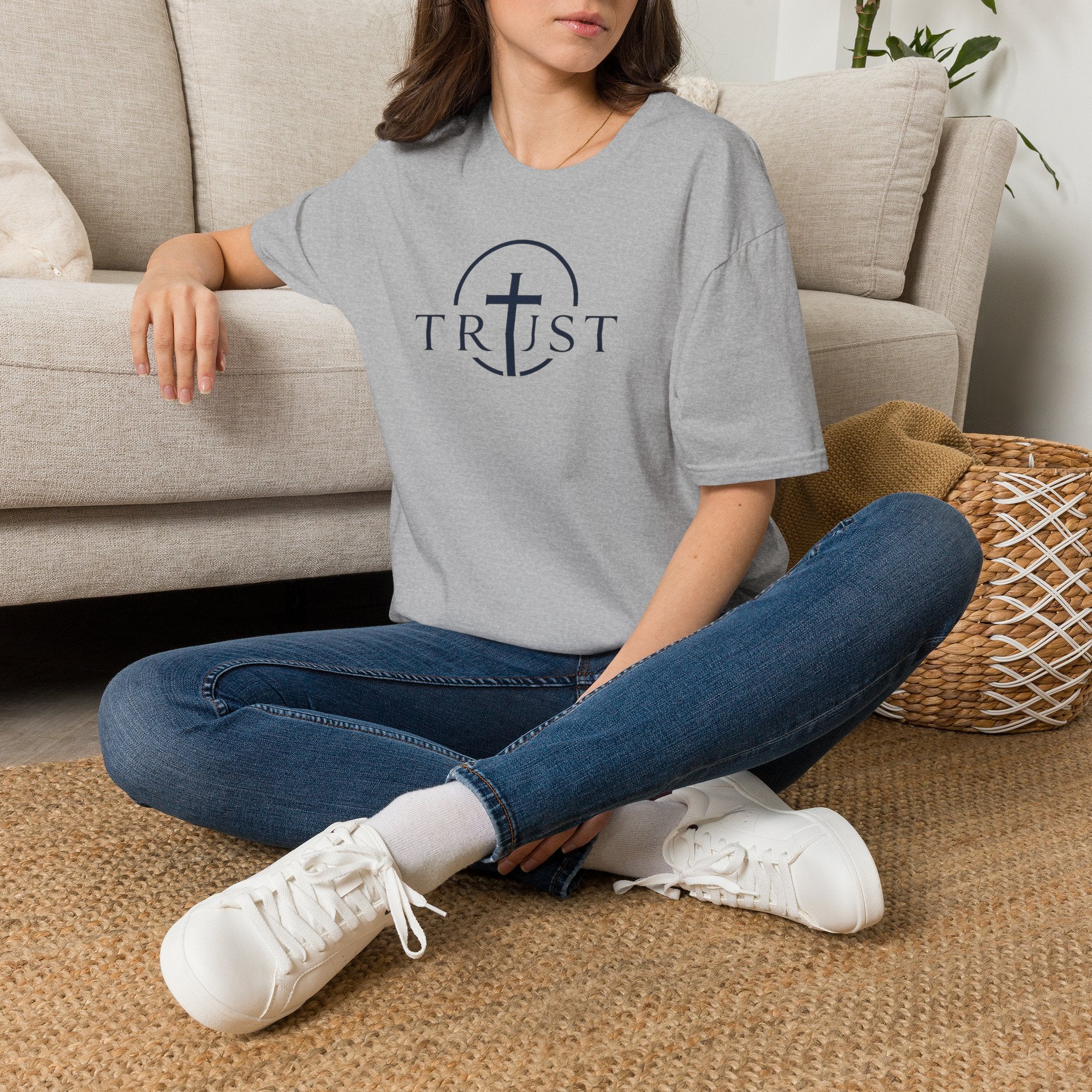 Trust Cross T-Shirt — Faith Christian Graphic Tee