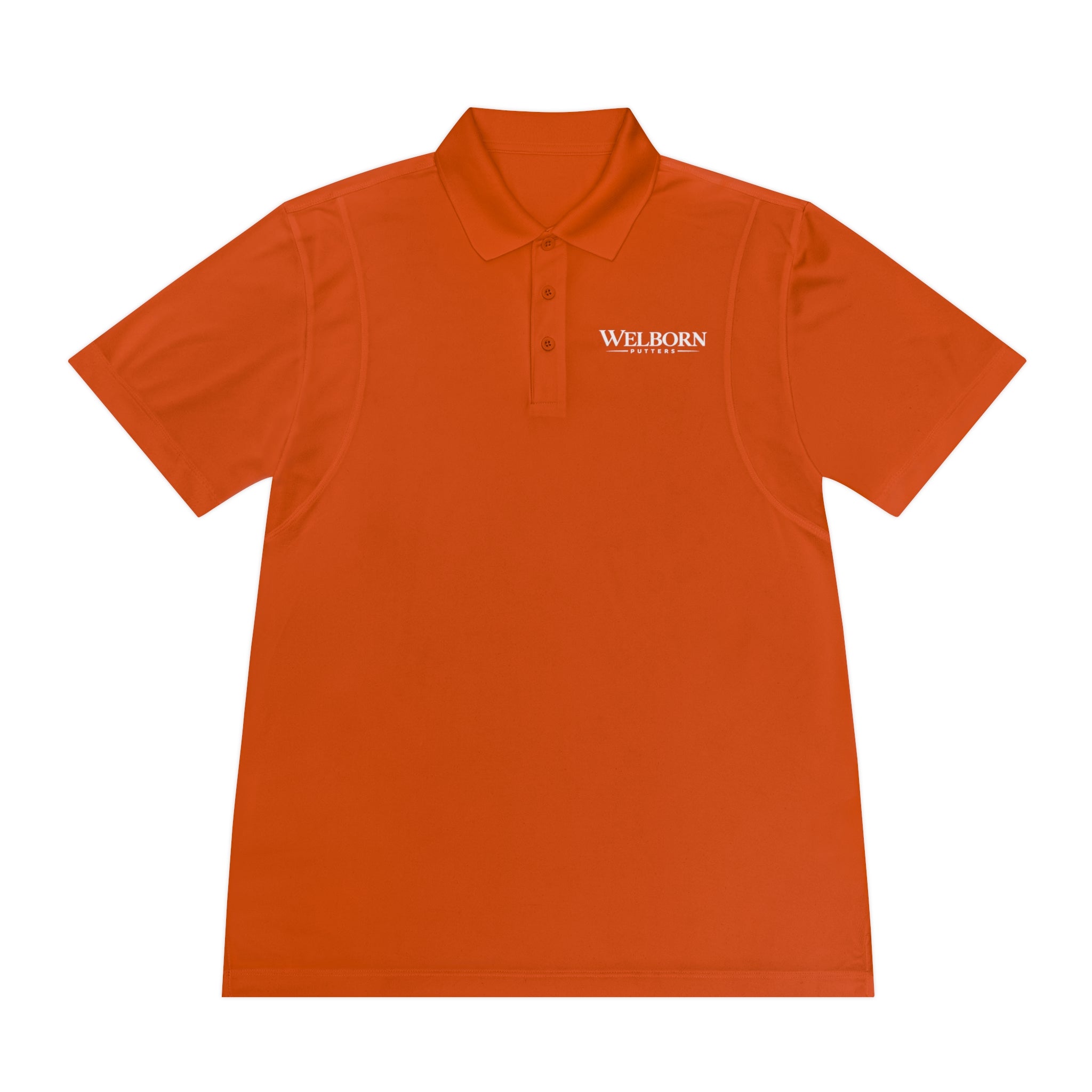 Polo Shirt — 'Welborn' Logo Front & Small Skull Back Athletic Golf Polo
