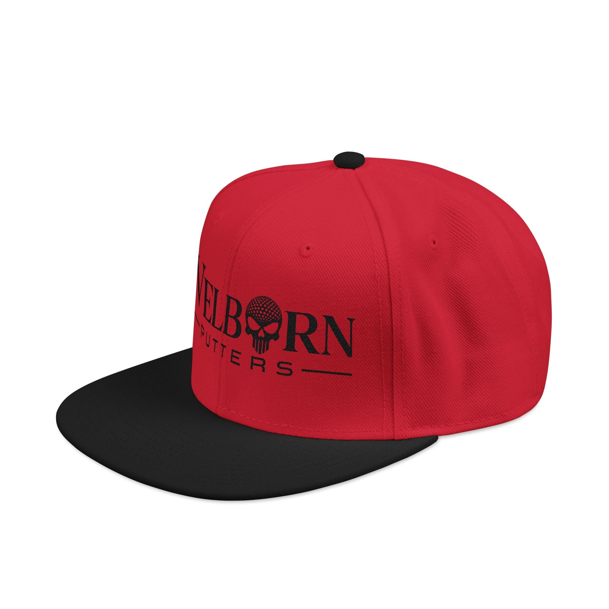 Embroidered Skull Snapback Hat – Urban Baseball Cap with Black Visor