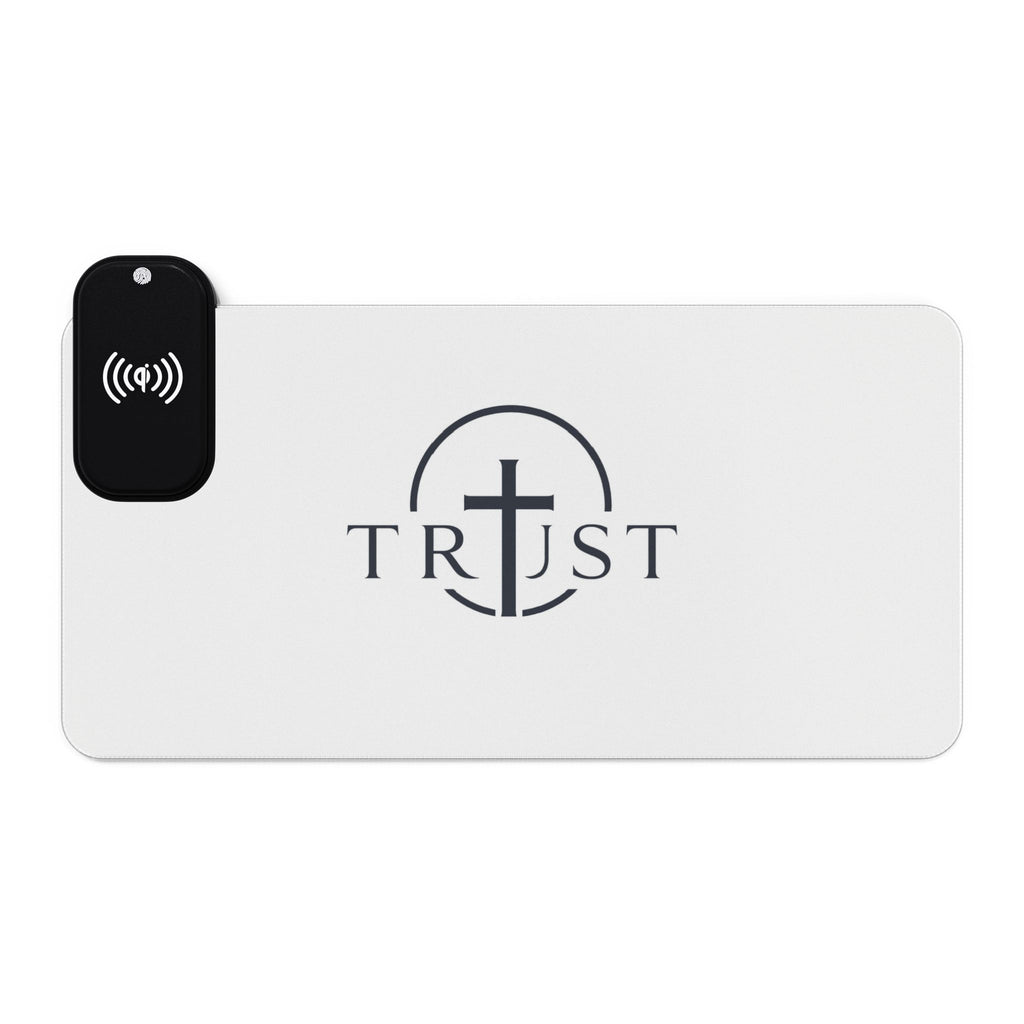 LED Wireless Charging Mouse Pad — TRUST Cross Design